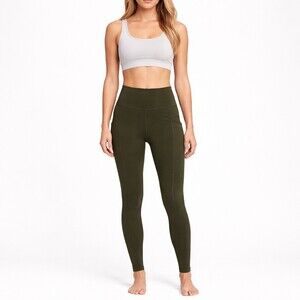 Lululemon Align High-Rise Leggings Pants size 6 Pockets 28" Olive Green